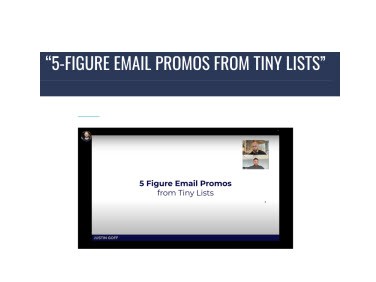 Justin Goff 5 Figure Email Promos