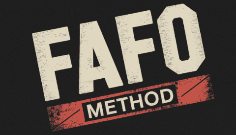 Drew Griffin – Fafo Method FAFO Method logo with bold text on black background for digital marketing.